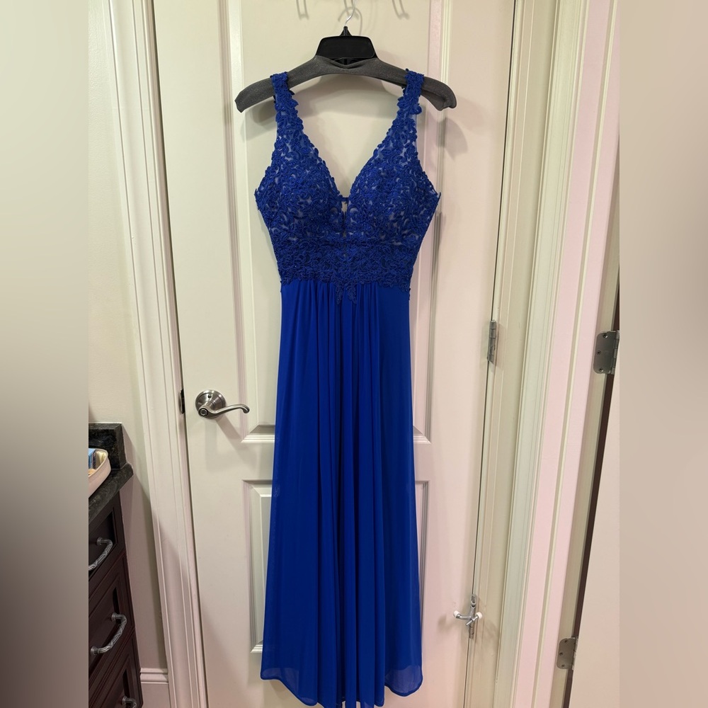 Faviana Royal Blue Prom Dress